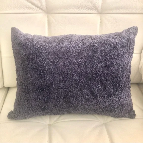 West Elm Boucle Purple Pillow Cover - Picture 3 of 5